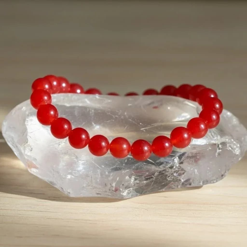 Carnelian Bracelet – Natural Healing Red Stone